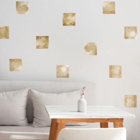 Αυτοκόλλητο τοίχου BEIGE WATERCOLOR SQUARES - Mini Sticker sets Sticky 1