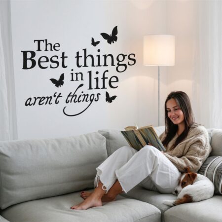 Αυτοκόλλητο τοίχου BEST THINGS - Φράσεις και Γράμματα