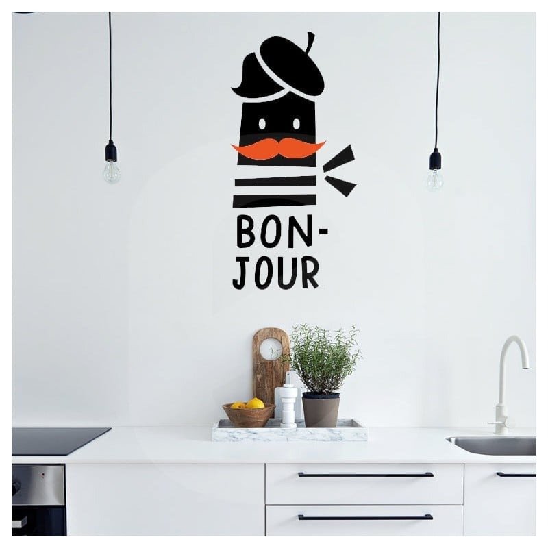 Αυτοκόλλητο τοίχου BONJOUR CHEF