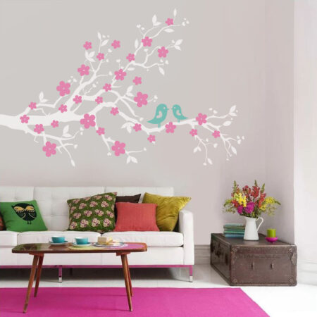 Αυτοκόλλητο τοίχου CHERRY FLOWERS - Floral - Λουλουδια Sticky 2