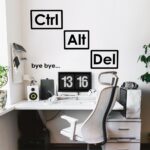 Αυτοκόλλητο τοίχου CTRL ALT DEL
