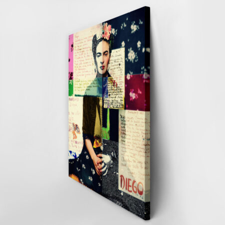 Πίνακας σε καμβά FRIDA LOVE LETTERS - Frida Kahlo Sticky 4