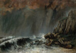 Πινακας σε καμβά GUSTAVE COURBET - MARINE THE WATERSPOUT