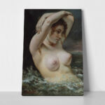 Πινακας σε καμβά GUSTAVE COURBET - THE WOMAN IN THE WAVES