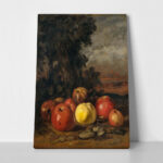 Πινακας σε καμβά GUSTAVE COURBET - STILL LIFE WITH FRUIT