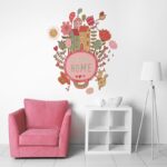 Aυτοκόλλητο τοίχου HOME SWEET HOME PRINT