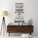 Αυτοκόλλητο τοίχου HOUSE RULES 2