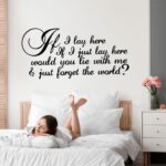 Aυτοκόλλητο τοίχου IF I LAY HERE