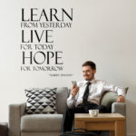 Αυτοκόλλητο τοίχου LEARN LIVE HOPE