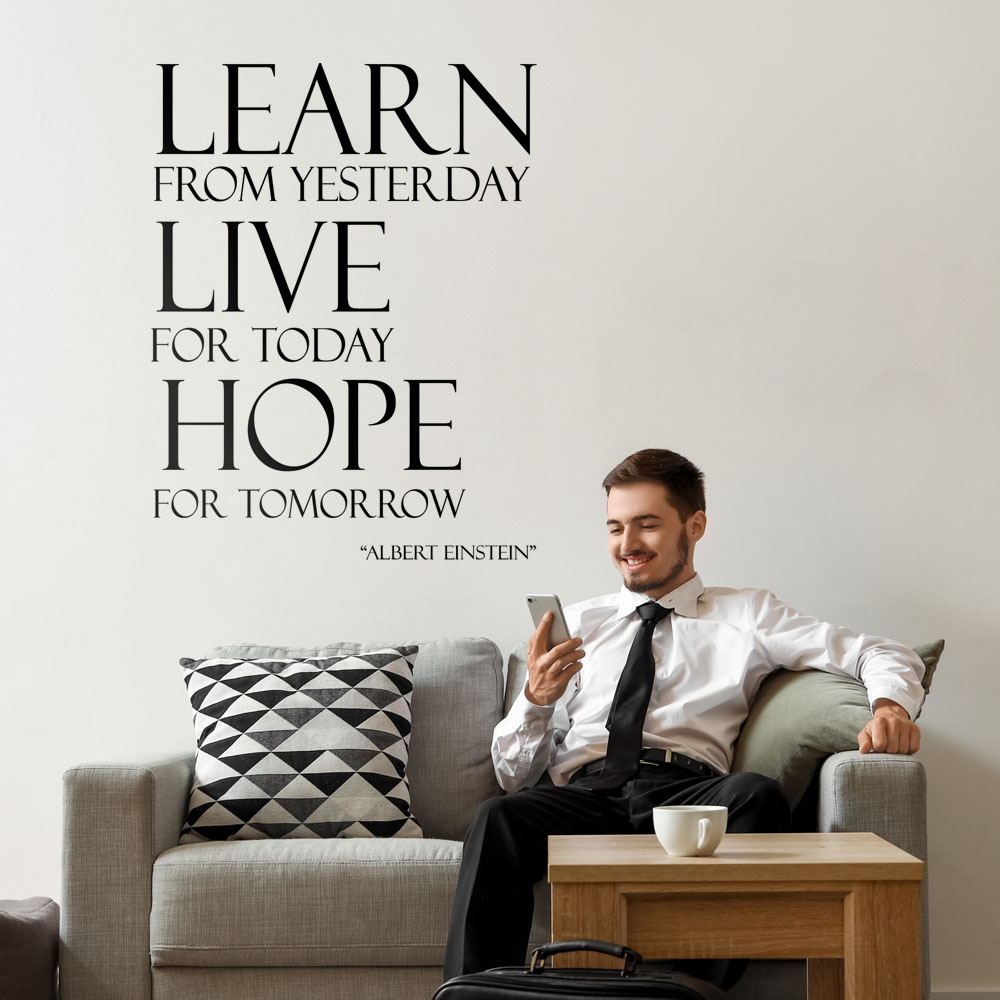 Αυτοκόλλητο τοίχου LEARN LIVE HOPE