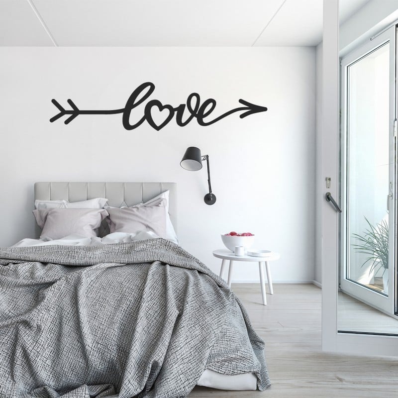 Aυτοκόλλητο τοίχου LOVE LETTERING IN FORM ARROW