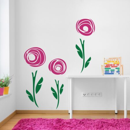 Aυτοκόλλητο τοίχου MINIMAL FLOWERS - Floral - Λουλουδια