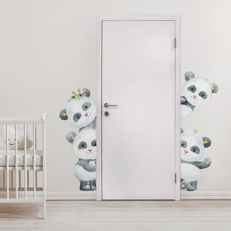 Αυτοκόλλητο τοίχου PANDA DOOR
