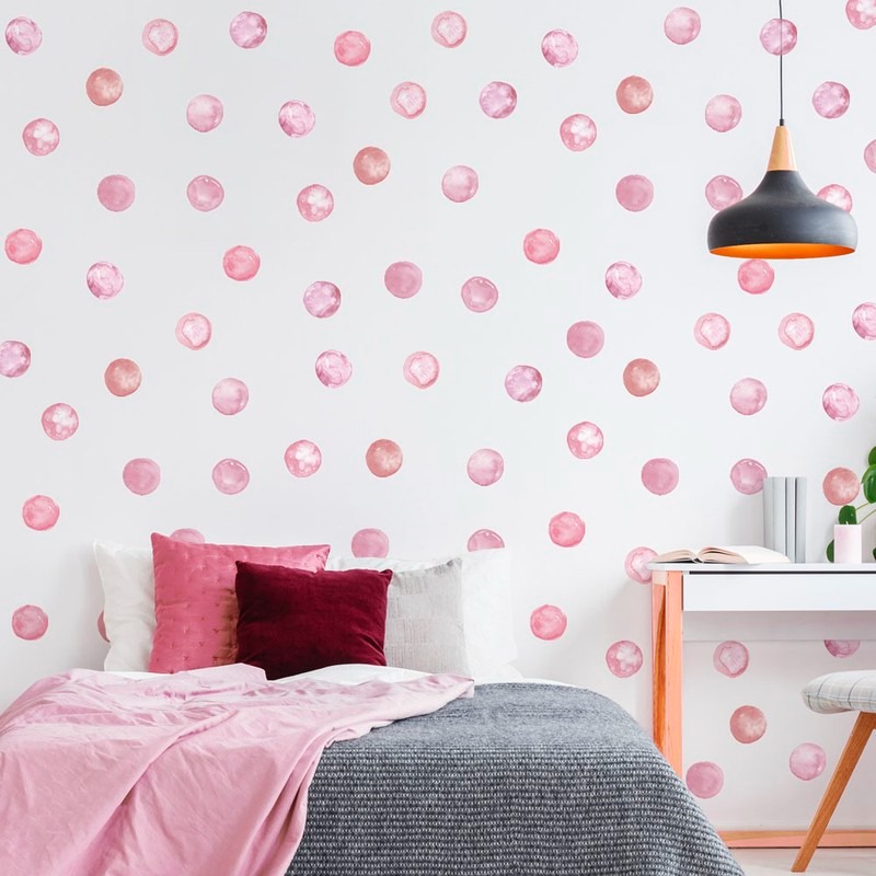 Αυτοκόλλητο τοίχου A LOT OF WATERCOLOR CIRCLES