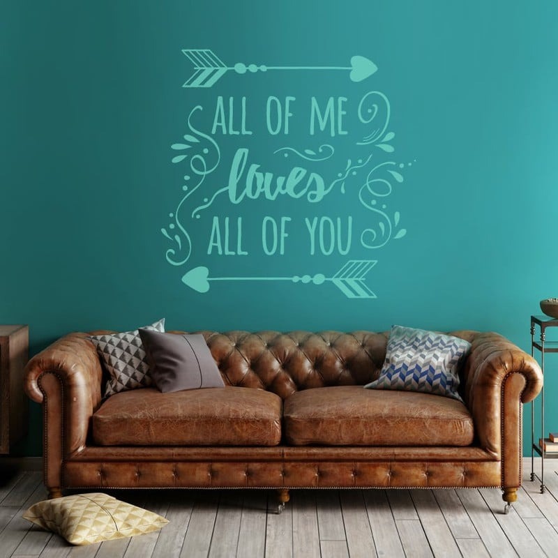 Aυτοκόλλητο τοίχου ROMANTIC TYPOGRAPHY