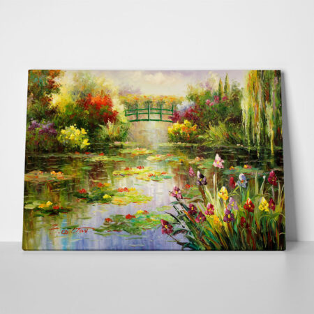 Πινακας σε καμβά WATER LILIES POND - Monet Claude Sticky 1