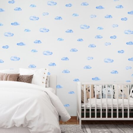 Αυτοκόλλητο τοίχου WATERCOLOR CLOUDS - Mini Sticker sets Sticky 2
