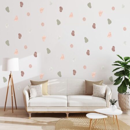 Αυτοκόλλητο τοίχου WATERCOLOR PEBBLES - Mini Sticker sets Sticky 1