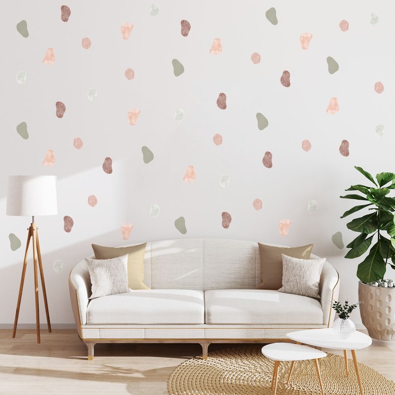 Αυτοκόλλητο τοίχου WATERCOLOR PEBBLES