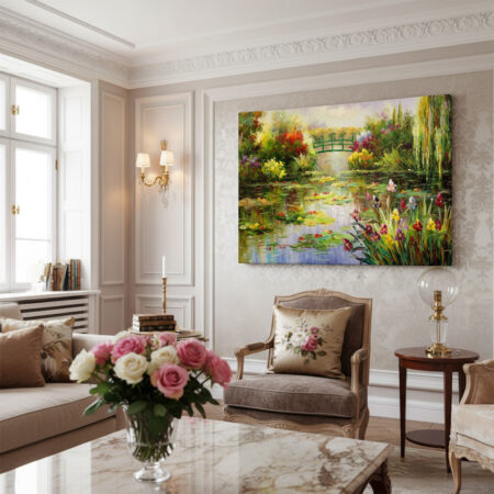 Πινακας σε καμβά WATER LILIES POND