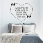 Aυτοκόλλητο τοίχου WITHOUT YOU I'M NOTHING