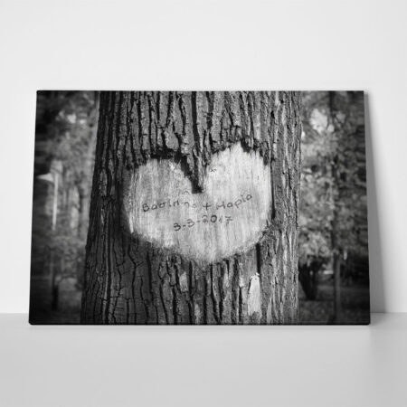 Πίνακας σε καμβά WOOD CARVING - Αγαπη - Ερωτας Sticky 1