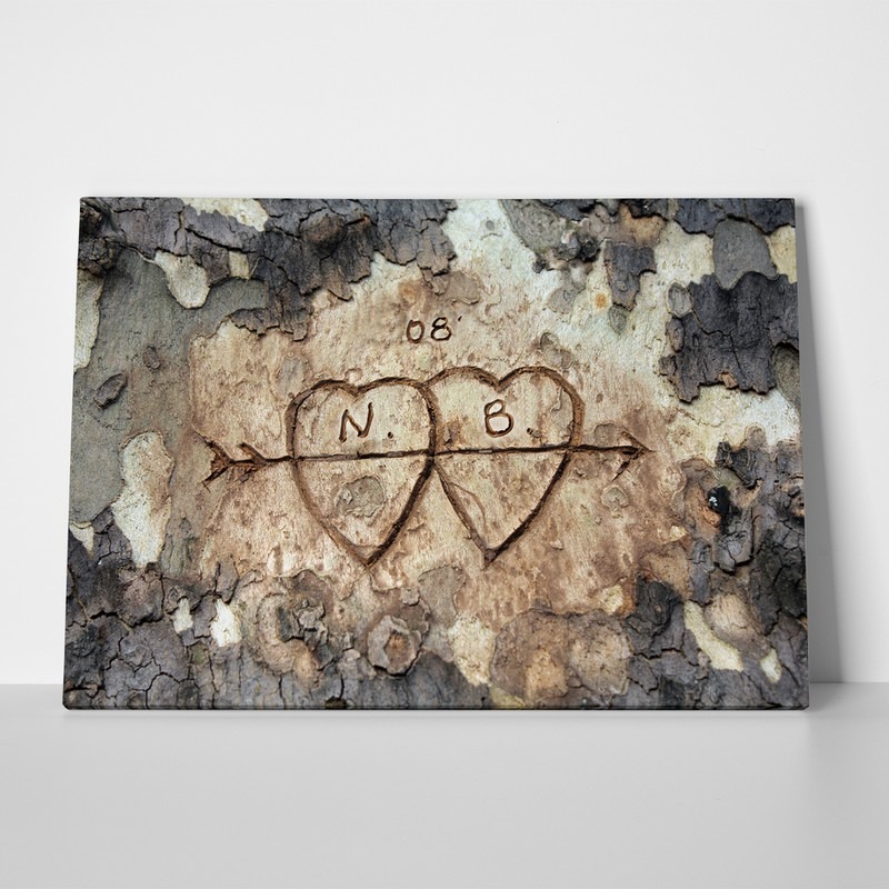 Πίνακας σε καμβά WOOD CARVING 2