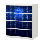 Αυτοκόλλητο Συρταριέρας BINARY COMPUTER CODE