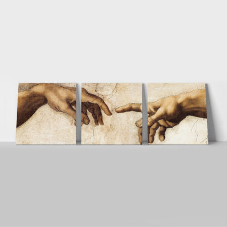 Πινακας ΤΡΙΠΤΥΧΟΣ CREATION HANDS - Michelangelo Sticky 1
