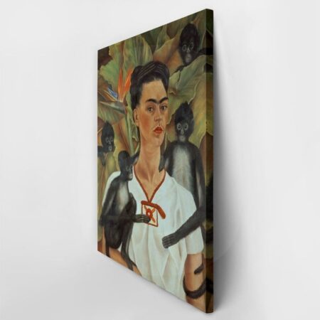 Πίνακας σε καμβά FRIDA KAHLO SELF PORTRAIT WITH MONKEYS - Frida Kahlo Sticky 3