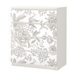 Αυτοκόλλητο Συρταριέρας GRAY VINTAGE FLOWERS