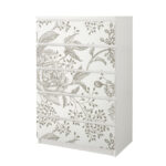 Αυτοκόλλητο Συρταριέρας GRAY VINTAGE FLOWERS