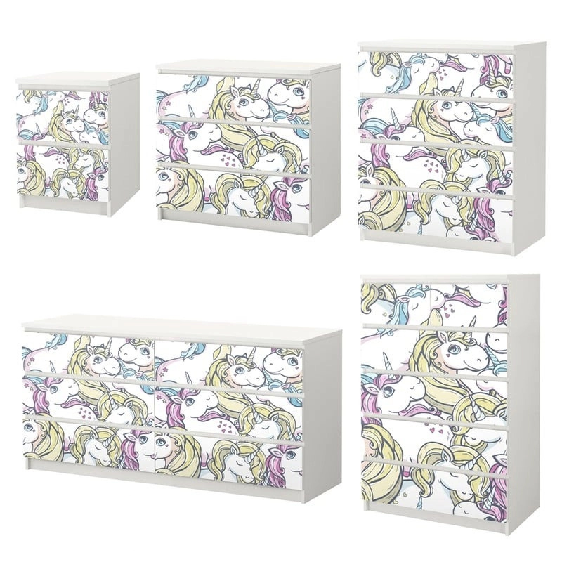 Αυτοκόλλητο Συρταριέρας MAGIC UNICORN