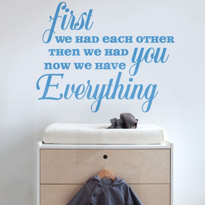 Aυτοκόλλητο τοίχου NOW WE HAVE EVERYTHING