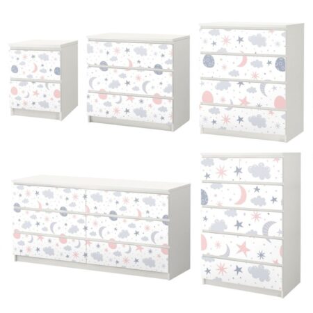 Αυτοκόλλητο Συρταριέρας NURSERY PATTERN - Αυτοκολλητα επιπλων