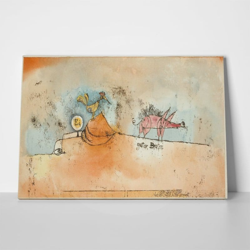 Πίνακας PAUL KLEE - WHERE EGGS AND GOOD ROAST COME FROM