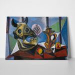 Πίνακας σε καμβά PICASSO - BULL SKULL
