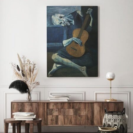 Πίνακας σε καμβά PICASSO - OLD GUITARIST - Pablo Picasso
