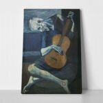 Πίνακας σε καμβά PICASSO - OLD GUITARIST