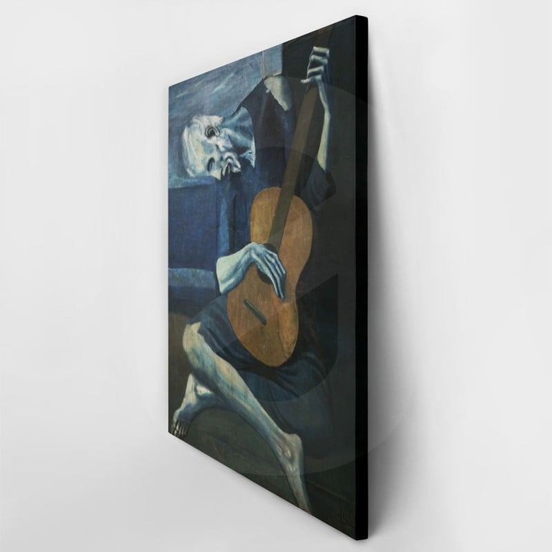 Πίνακας σε καμβά PICASSO - OLD GUITARIST
