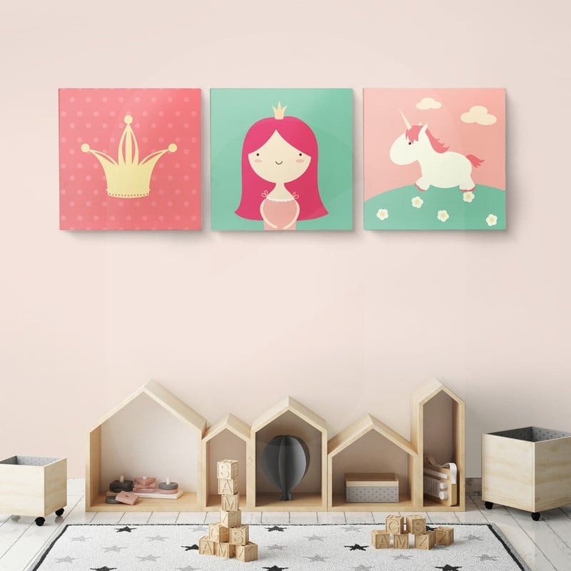 Σετ παιδικοί πίνακες PRINCESS SET