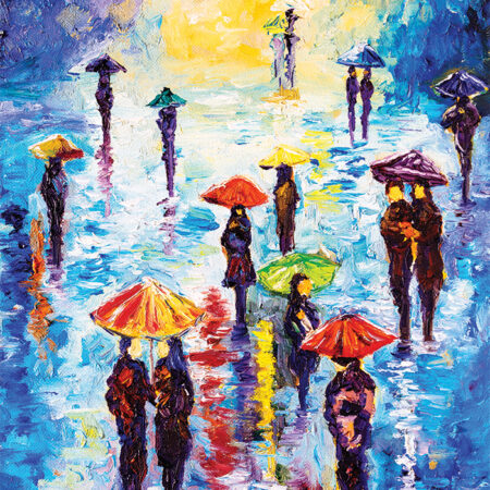 Πινακας σε καμβά RAINY DAY OIL PAINTING 2 - Ουρανος - Καιρικα φαινομενα Sticky 5
