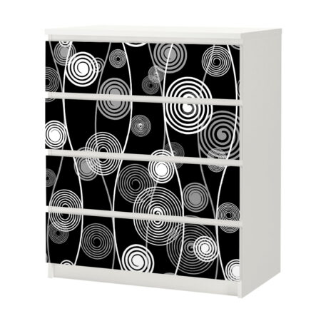 Αυτοκόλλητο Συρταριέρας SPIRALS - Αυτοκολλητα επιπλων Sticky 3