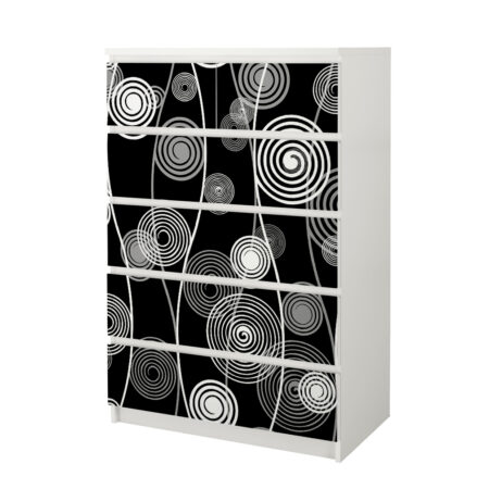 Αυτοκόλλητο Συρταριέρας SPIRALS - Αυτοκολλητα επιπλων Sticky 4