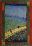 Πίνακας σε καμβά VAN GOGH - JAPANAISERIE BRIDGE IN THE RAIN