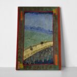 Πίνακας σε καμβά VAN GOGH - JAPANAISERIE BRIDGE IN THE RAIN