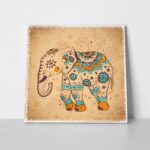 Πίνακας Τετράγωνος ETHNIC ELEPHANT
