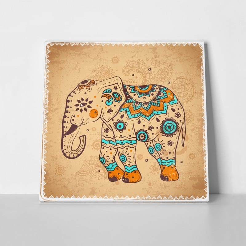 Πίνακας Τετράγωνος ETHNIC ELEPHANT