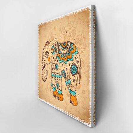 Πίνακας Τετράγωνος ETHNIC ELEPHANT - Ελεφαντες Sticky 2