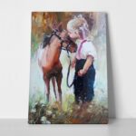 Πίνακας GIRL AND PONY